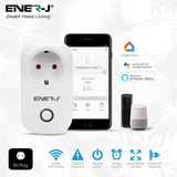 1600W Max Load WiFi Smart EU Plug with Energy Monitor - ENER-J Smart Home