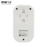 1600W Max Load WiFi Smart EU Plug with Energy Monitor - ENER-J Smart Home