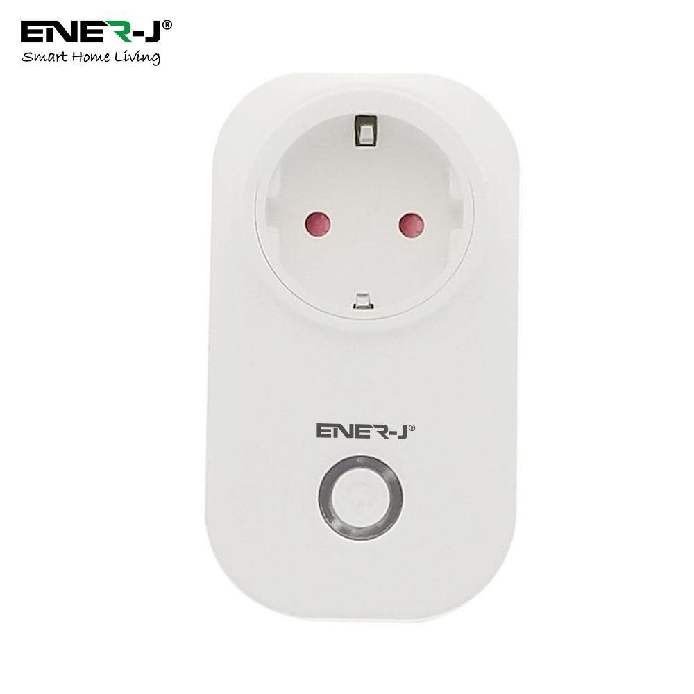 1600W Max Load WiFi Smart EU Plug with Energy Monitor - ENER-J Smart Home