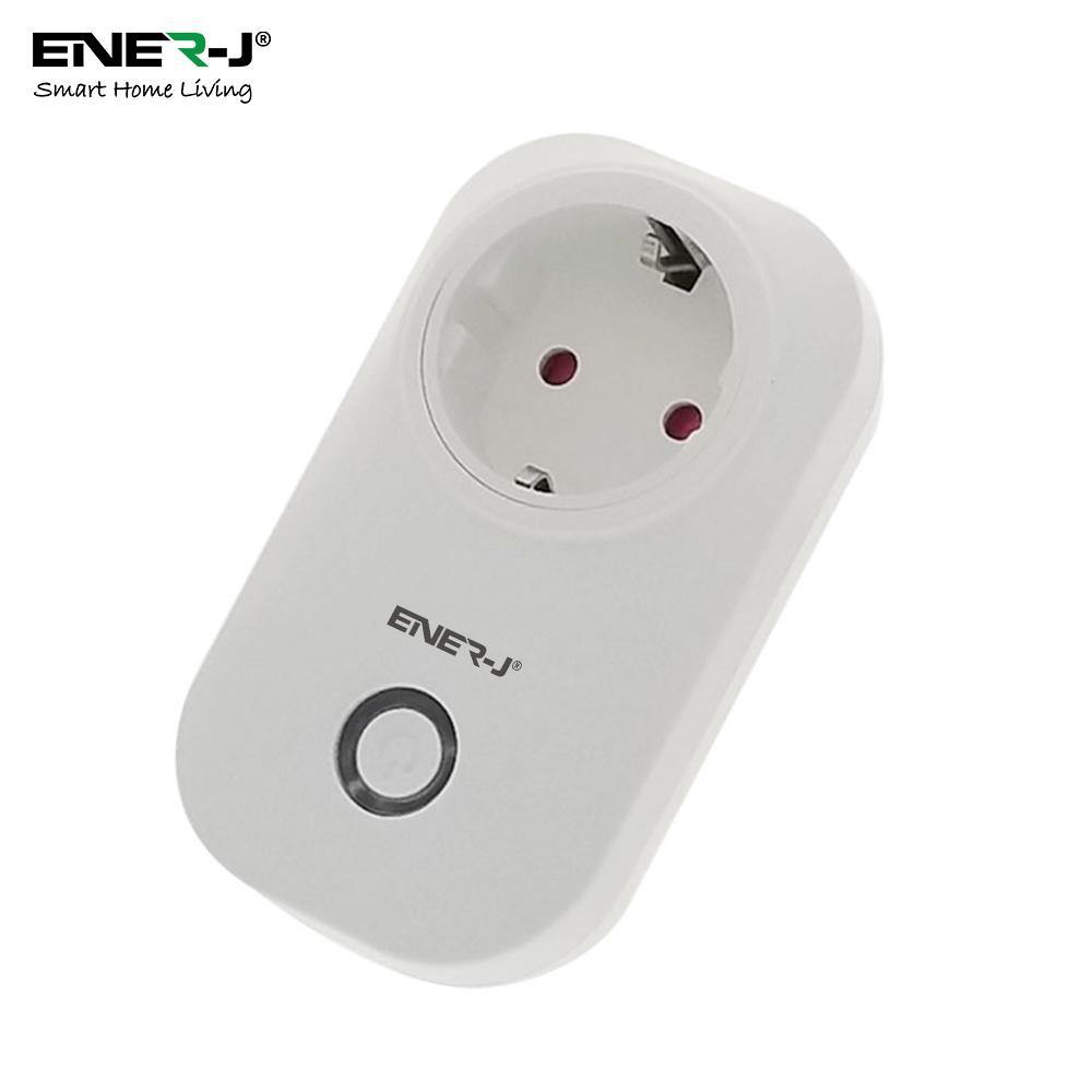 1600W Max Load WiFi Smart EU Plug with Energy Monitor - ENER-J Smart Home