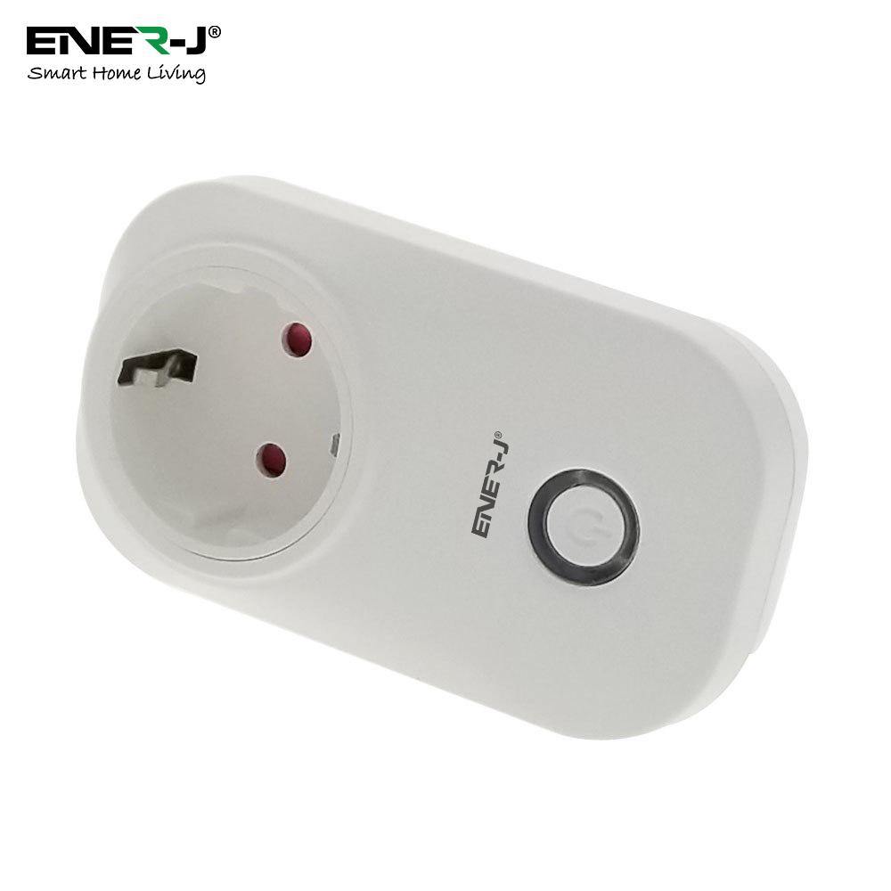 1600W Max Load WiFi Smart EU Plug with Energy Monitor - ENER-J Smart Home