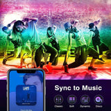 Smart LED RGB Light Bars with APP Round 3-Side RGBIC Intelligent Ambient Magic Backlight.4 Modes Music Sync,15 Scene Modes,LED Play Light Bar for TV,Gaming,PC,Room Decoration