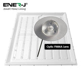 2 Pack Backlit LED Panel - 60x60cms TPA Diffuser 40W, 4000Lm 6000K - ENER-J Smart Home