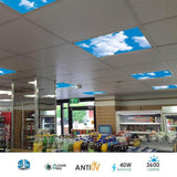 SKY Cloud LED Panels 60x60 40W 3D Effect | Set of 6 Tiles - ENER-J Smart Home