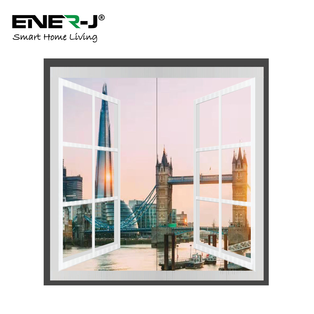 120 X 60 Surface Mounted, Window style LED panel set, London Skyline D ...