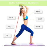 11 pcs ENERJ Home Exercise Resistance Band Set of - ENER-J Smart Home