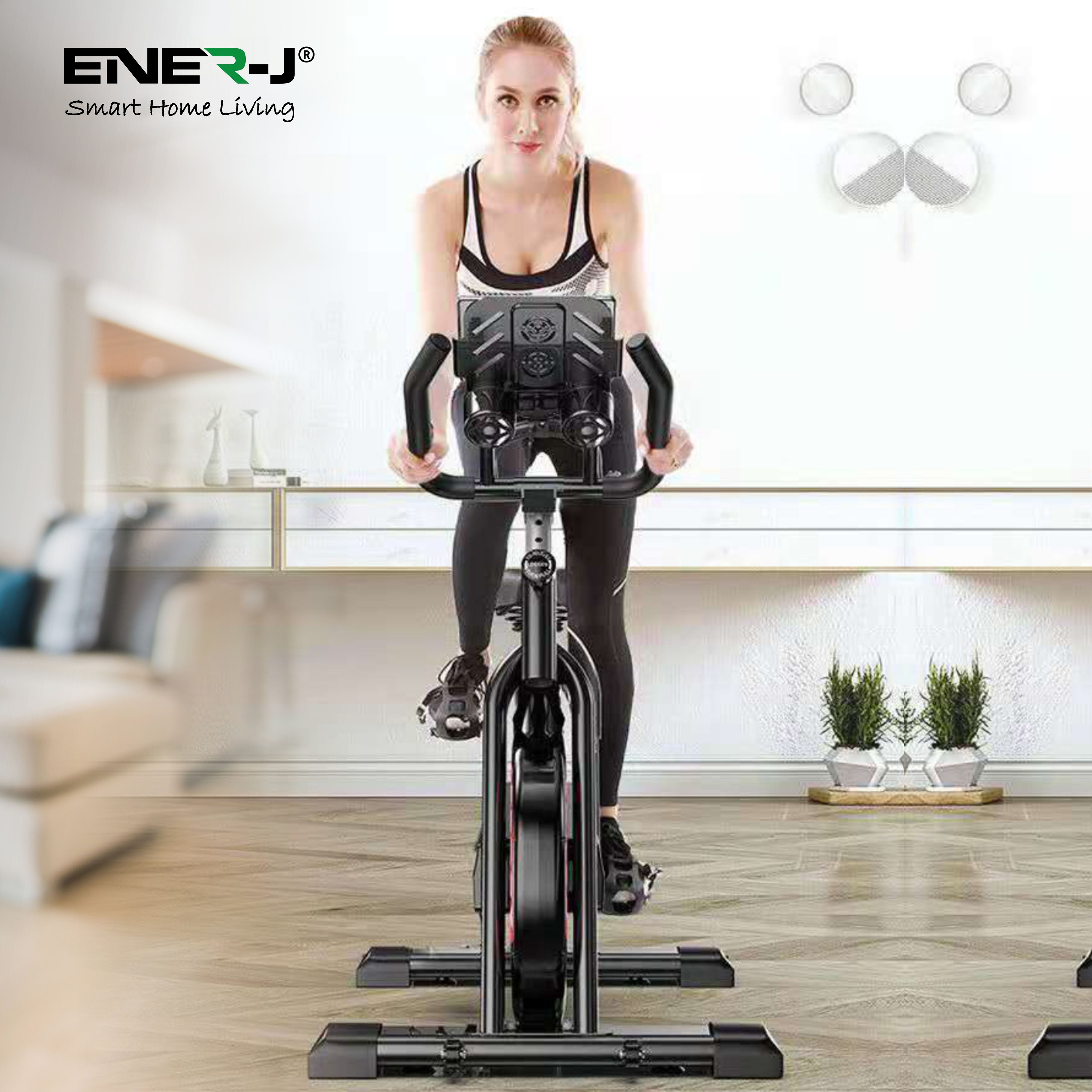 Ultra Quiet Exercise Bike with Multifunctional Smart Display and