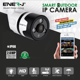 ENERJ Smart Outdoor Bullet IP Camera 1080P, IP66, 2 Way Audio, Night Vision - ENER-J Smart Home