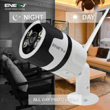 ENERJ Smart Outdoor Bullet IP Camera 1080P, IP66, 2 Way Audio, Night Vision - ENER-J Smart Home