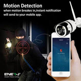 ENERJ Smart Outdoor Bullet IP Camera 1080P, IP66, 2 Way Audio, Night Vision - ENER-J Smart Home