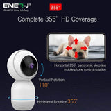 ENERJ Smart Indoor IP Camera with auto Tracker 1080P, Also works with Alexa and Google Home - ENER-J Smart Home