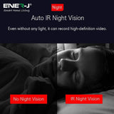 ENERJ Smart Indoor IP Camera with auto Tracker 1080P, Also works with Alexa and Google Home - ENER-J Smart Home