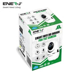 ENERJ Smart Wireless Indoor IP Security Camera, Auto Tracker, Motion Sensor, Night Vision, 360 Degree Pan Tilt Zoom Two Way Audio, Cloud Storage - ENER-J Smart Home