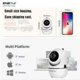 ENERJ Smart Wireless Indoor IP Security Camera, Auto Tracker, Motion Sensor, Night Vision, 360 Degree Pan Tilt Zoom Two Way Audio, Cloud Storage - ENER-J Smart Home