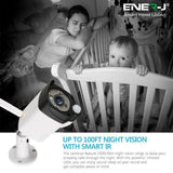 ENERJ Smart Wireless CCTC Kit with 4 Cameras, NVR and Monitor - ENER-J Smart Home