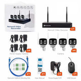 Wireless Security CCTV System with 4 IP Cameras, 8CH NVR - ENER-J Smart Home
