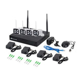Wireless Security CCTV System with 4 IP Cameras, 8CH NVR - ENER-J Smart Home