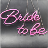 Bride To Be Neon Sign, Pink Led Neon Sign Light Art Wall Hanging Decoration for Bachelorette Party, Birthday, Wedding, Engagement Party, Bar, Pub, Club