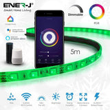 Smart Wi-Fi RGB LED Strip Plug and Play Kit 12V 5 meters IP65 - ENER-J Smart Home