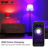 Smart WiFi GLS RGB+W+WW 9W LED Bulb B22 base, compatible with Alexa and Google Home - ENER-J Smart Home