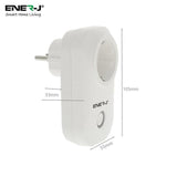 1600W Max Load WiFi Smart EU Plug with Energy Monitor - ENER-J Smart Home
