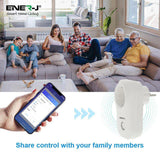1600W Max Load WiFi Smart EU Plug with Energy Monitor - ENER-J Smart Home
