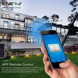 ENERJ Smart Twin Wall Sockets with USB 2 USB Ports, 13A (Black) - ENER-J Smart Home