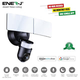 ENERJ Smart WiFi LED Floodlight Security Camera System 1080P - ENER-J Smart Home