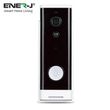 ENERJ Smart Wireless Doorbell with Chime, Full HD WiFi Security Camera with Motion Detection, Night Vision, Wi-Fi, Two Way Audio, Night Vision & PIR Motion - ENER-J Smart Home