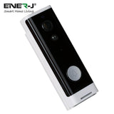 ENERJ Smart Wireless Doorbell with Chime, Full HD WiFi Security Camera with Motion Detection, Night Vision, Wi-Fi, Two Way Audio, Night Vision & PIR Motion - ENER-J Smart Home