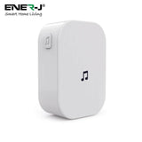 ENERJ Smart Wireless Doorbell with Chime, Full HD WiFi Security Camera with Motion Detection, Night Vision, Wi-Fi, Two Way Audio, Night Vision & PIR Motion - ENER-J Smart Home