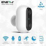 Smart Wireless 1080P Battery Camera with 2 pcs 18650 Battery, 2 Way Audio and Night Vision - ENER-J Smart Home