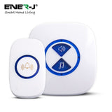 Wireless Kinetic Self Powered Doorbell with Plug-in Receiver - ENER-J Smart Home