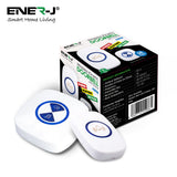Wireless Kinetic Self Powered Doorbell with Plug-in Receiver - ENER-J Smart Home