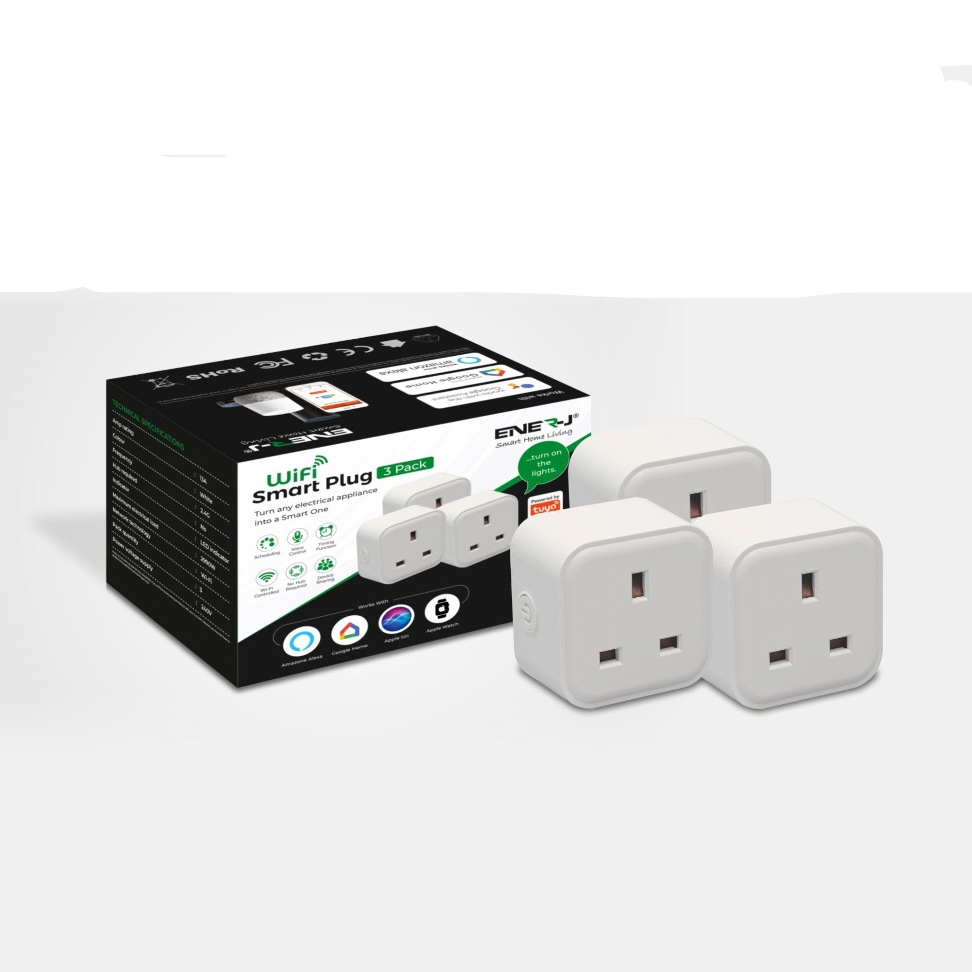 Smart WiFi Outlet Compatible with Alexa and Google Assistant 3