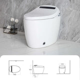Smart Intelligent Bidet Toilet with Touch Sensor, Warm Seat, Auto-Open, Auto Wash, Auto Flush, Heated Water, Warm Air Drying, Adjustable Water Pressure - ENER-J Smart Home