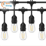 LED Filament Bulb String Light Kit inc 15x2W Filament LED Lamps - ENER-J Smart Home