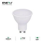 LED Lamp 7W GU10 Plastic Body SMD LED 560Lm 3000K pack of 10pcs - ENER-J Smart Home