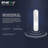 Rechargeable Sensor Light with Photocell and PIR Sensor, White - ENER-J Smart Home