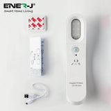 Rechargeable Sensor Light with Photocell and PIR Sensor, White - ENER-J Smart Home