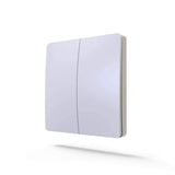 2 Gang White Body Wireless Kinetic Switch with 2 units of 500W Receiver - ENER-J Smart Home