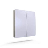 2 Gang White Body Wireless Kinetic Switch with 2 units of 500W Receiver - ENER-J Smart Home