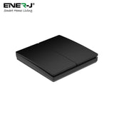 ENERJ 2 Gang Wireless Kinetic Switch ECO RANGE, Black Body - ENER-J Smart Home