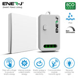 1 Gang Wireless Kinetic Switch + 500W RF+WIFI Non Dimmable Receiver in 1 pack - ENER-J Smart Home