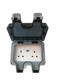 2 Gang Smart Weatherproof IP55 rated Outdoor Socket 13A WiFi Twin Wall Socket with USB Port - ENER-J Smart Home