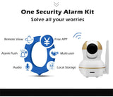 ENER-J Security Home Alarm System HD WIFI IP Camera Wireless 433 MHZ PIR Sensor, Door Contact & Smoke Alarm (4 in 1 Kit) - ENER-J Smart Home